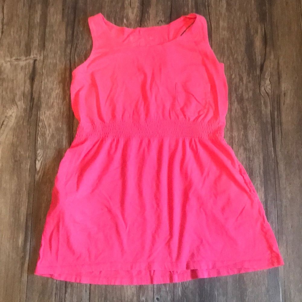 🆓FREE WITH $20+ PURCHASE! Cute Pink Cotton Summer Dress with Pockets!